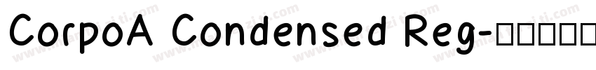 CorpoA Condensed Reg字体转换